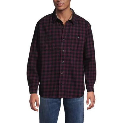 Men's Long Sleeve Authentic Flannel Shirt