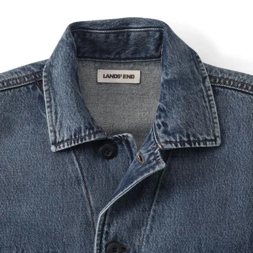 Men's Denim Utility Shirt Jacket