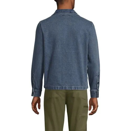 Men's Denim Utility Shirt Jacket