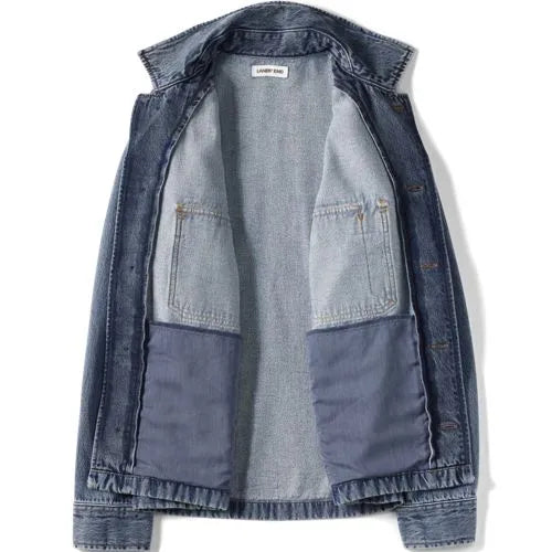 Men's Denim Utility Shirt Jacket