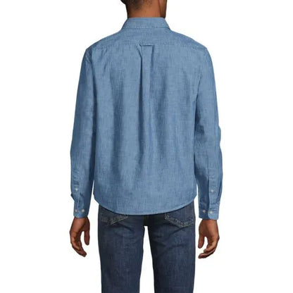 Men's Long Sleeve Chambray Shirt