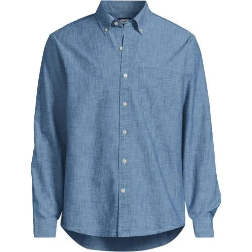 Men's Long Sleeve Chambray Shirt