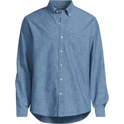 Men's Long Sleeve Chambray Shirt