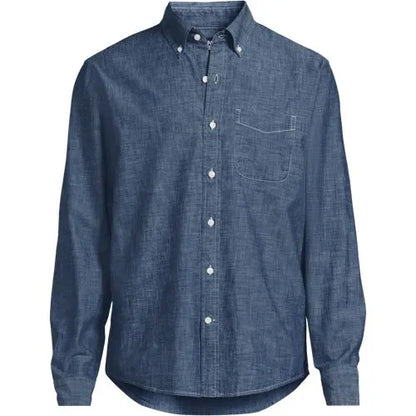 Men's Long Sleeve Chambray Shirt