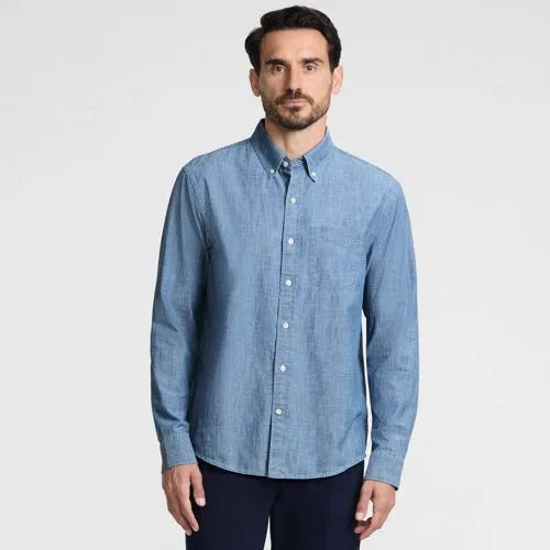Men's Long Sleeve Chambray Shirt