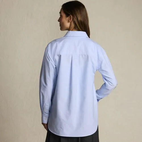 Women's Oversized Oxford Button Front Shirt