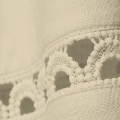 Women's Voile Ladder Trim Above the Knee Skirt