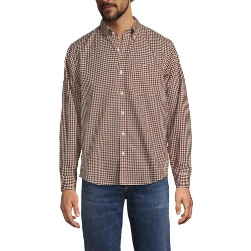 Men's Long Sleeve Poplin Shirt