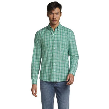 Men's Long Sleeve Poplin Shirt