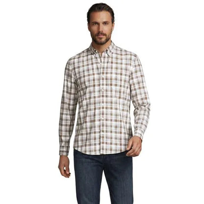 Men's Long Sleeve Poplin Shirt