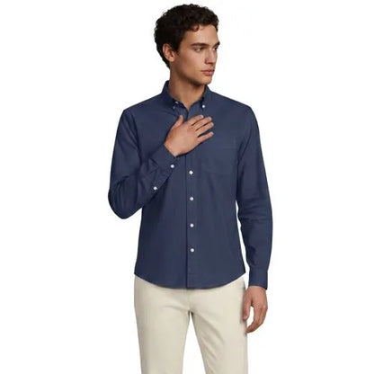 Men's Long Sleeve Poplin Shirt