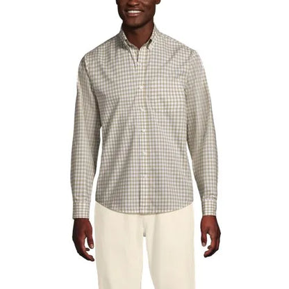 Men's Long Sleeve Poplin Shirt