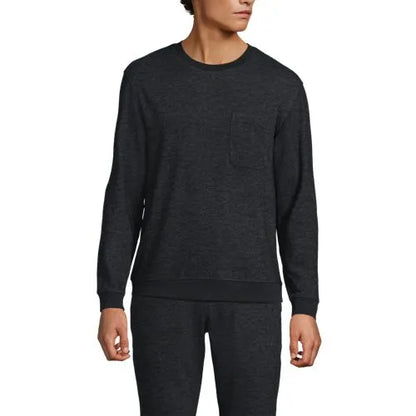 Men's Long Sleeve Brush Back Crew