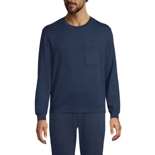 Men's Long Sleeve Brush Back Crew