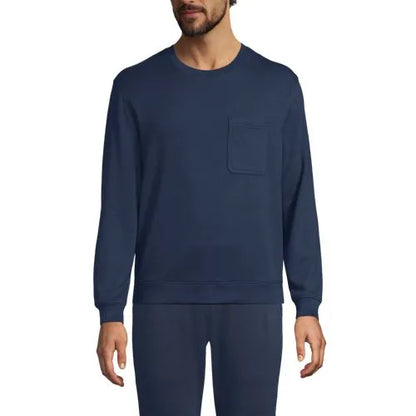 Men's Long Sleeve Brush Back Crew