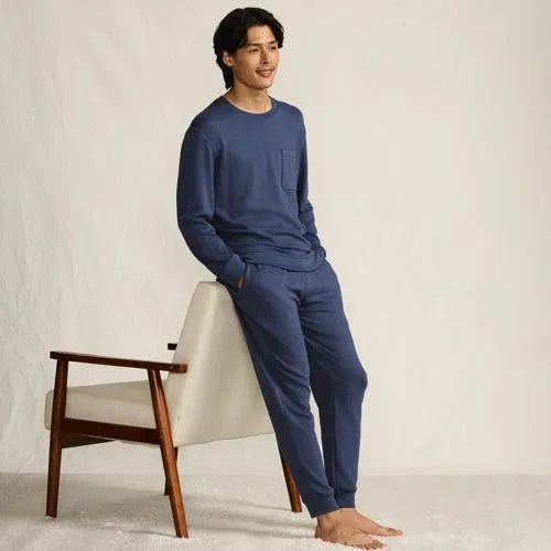 Men's Long Sleeve Brush Back Crew