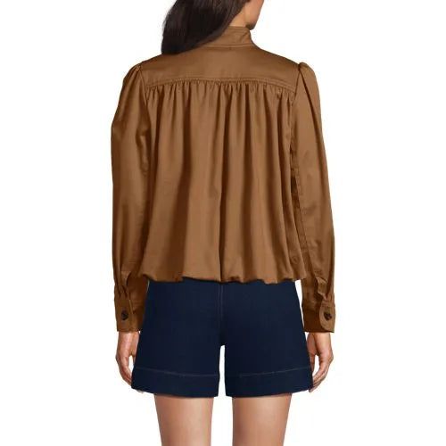 Women's Drapey Twill Bubble Hem Jacket