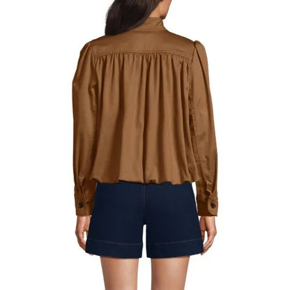 Women's Drapey Twill Bubble Hem Jacket