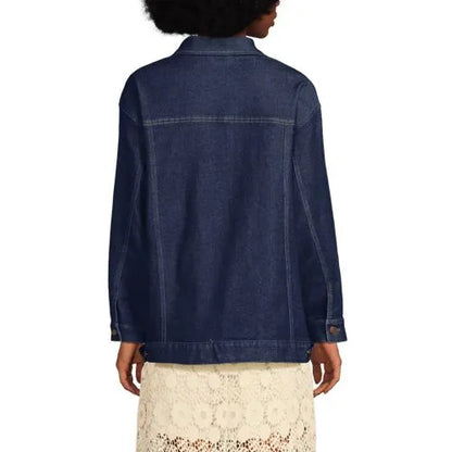 Women's Oversized Denim Trucker Jacket