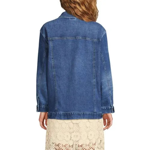 Women's Oversized Denim Trucker Jacket