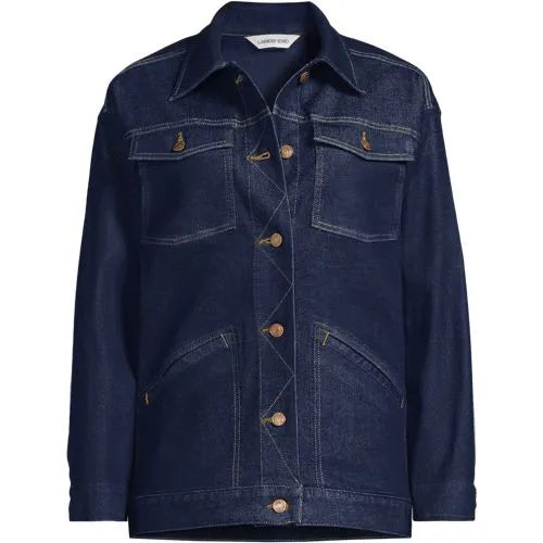 Women's Oversized Denim Trucker Jacket