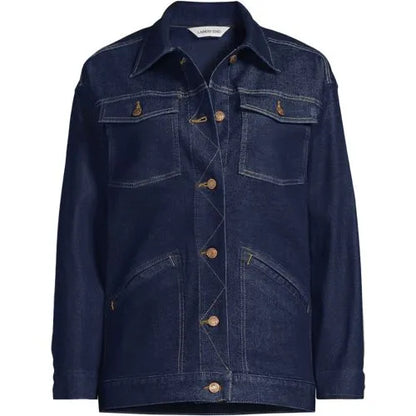 Women's Oversized Denim Trucker Jacket