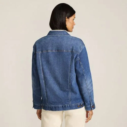 Women's Oversized Denim Trucker Jacket
