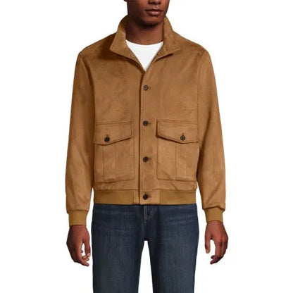 Men's Faux Suede Jacket