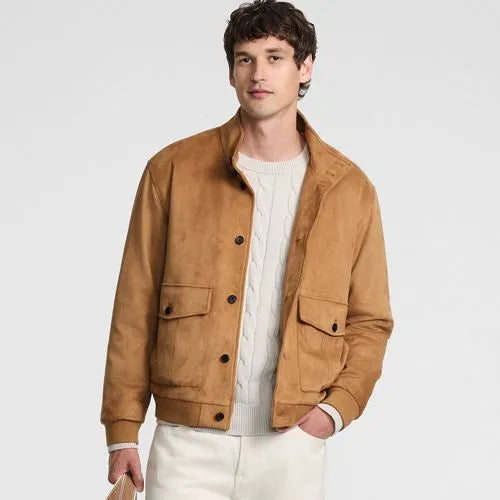Men's Faux Suede Jacket