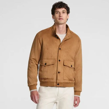 Men's Faux Suede Jacket