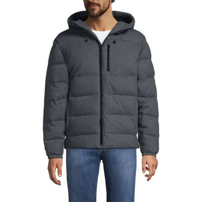 Men's Brushed Heritage Max 600 Down Puffer Hooded Jacket