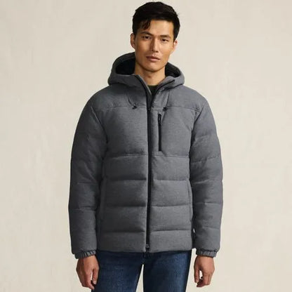 Men's Brushed Heritage Max 600 Down Puffer Hooded Jacket