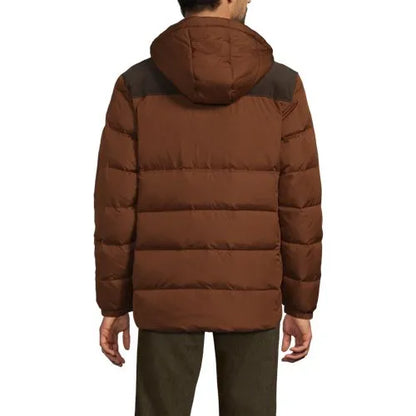 Men's Corduroy Max 600 Down Puffer Hooded Jacket