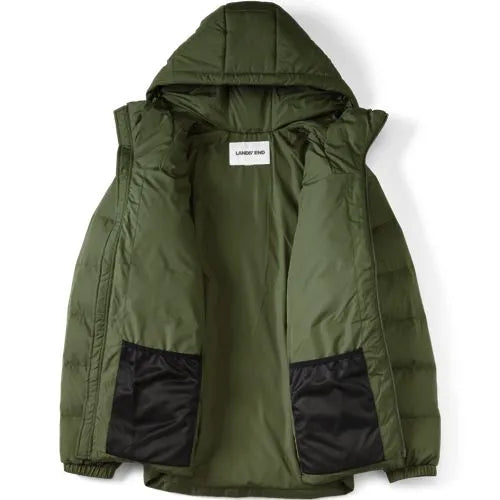 Men's Corduroy Max 600 Down Puffer Hooded Jacket
