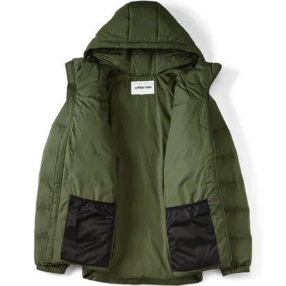 Men's Corduroy Max 600 Down Puffer Hooded Jacket