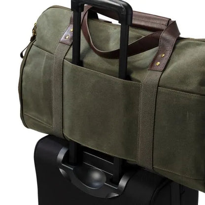 Waxed Canvas Convertible Garment Duffle