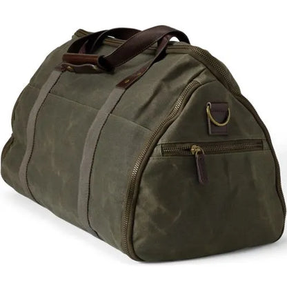 Waxed Canvas Convertible Garment Duffle