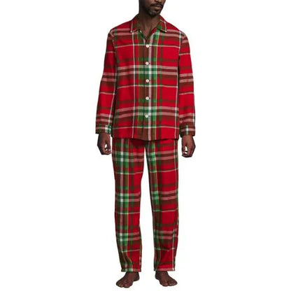 Men's Flannel 3 Piece Pajama Set