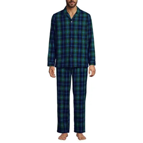 Men's Flannel 3 Piece Pajama Set