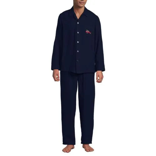 Men's Flannel 3 Piece Pajama Set