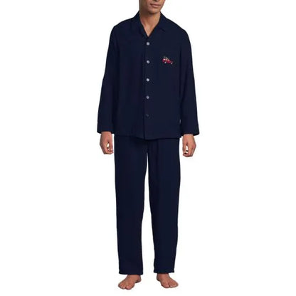 Men's Flannel 3 Piece Pajama Set