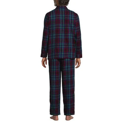 Men's Flannel 3 Piece Pajama Set