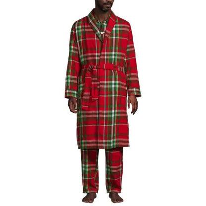 Men's Flannel 3 Piece Pajama Set
