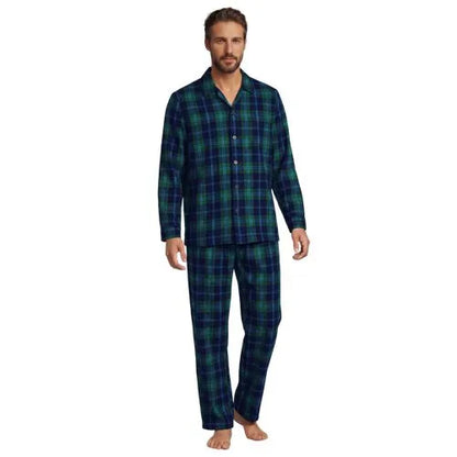 Men's Flannel 3 Piece Pajama Set