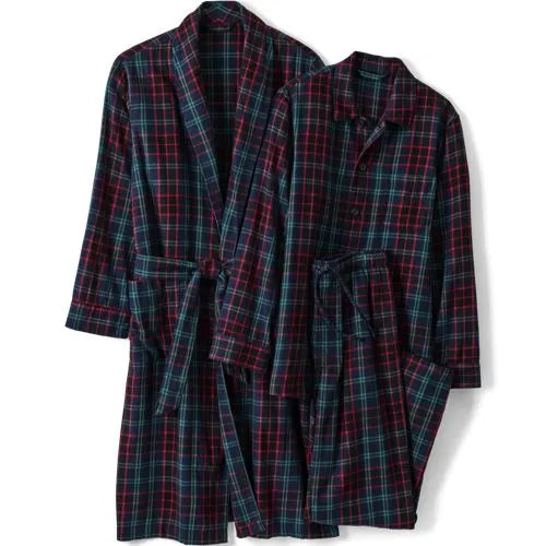 Men's Flannel 3 Piece Pajama Set