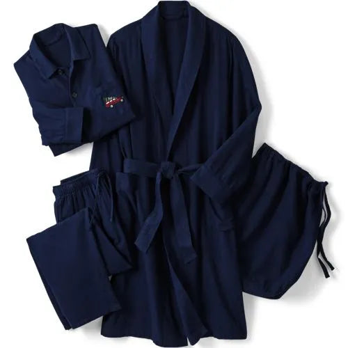 Men's Flannel 3 Piece Pajama Set