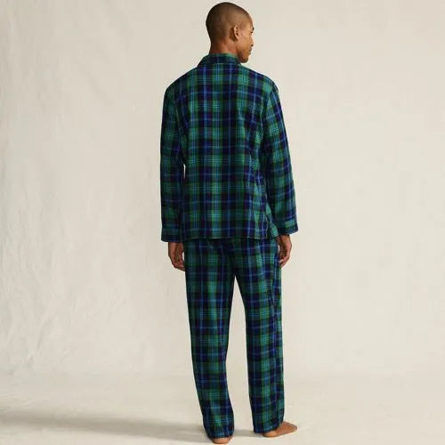 Men's Flannel 3 Piece Pajama Set