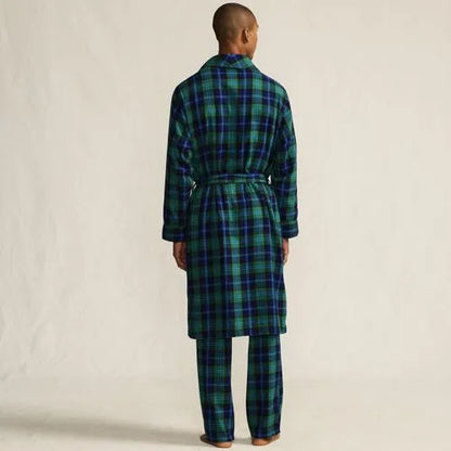 Men's Flannel 3 Piece Pajama Set
