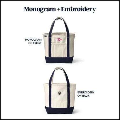 Medium Denim Open Top Tote Bag