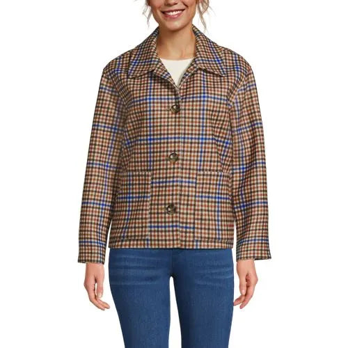 Women's Heritage Brushed Print Shirt Jacket